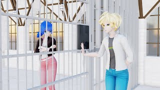 MMD Miraculous Wife Insurance Marinette and Adrien