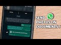 how to send photos in documents on whatsapp