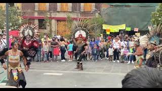 Indigenous dance in Zocalo Mexico City #zocalo #dance #cdmx #mexico #shorts