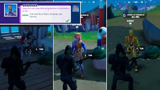 Talk with Beef Boss, Remedy, and Dummy! All Locations in Fortnite Season 5! - Jungle Hunter Quests
