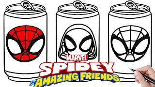 SPIDEY and His Amazing Friends characters | Coloring Page