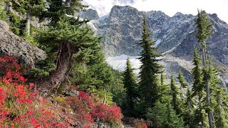 Hiking Lake Ann Trail to Lower Curtis Glacier in North Cascades National Park, Washington, USA