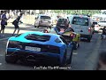 pagani huayra roadster u0026 lamborghini aventador s causes chaos in zürich v12 combo 🔥🔥