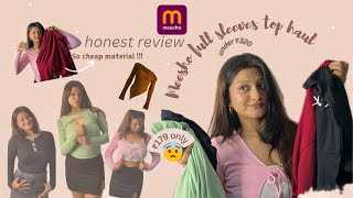 Meesho tops haul starting at ₹179 only😨✨| full sleeves | haul | affordable #meesho #youtubeshorts