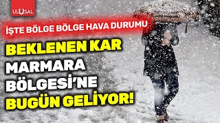 Yalancı bahar geride kaldı! Marmara Bölgesi'ne beklenen kar geliyor... İşte bölge bölge hava durumu