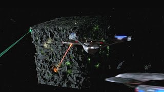 Star Trek: First Contact (1996) - Borg Cube Destruction Scene
