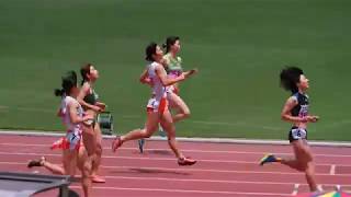 関東インカレ　女子1部 200m　準決勝2組　2017年5月28日(最終日)