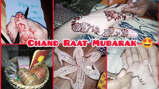 Chand Raat vlog ❤️ | Eid ki tyaariyan 🥰 |Sb friends ne mil kr lagai mehendi