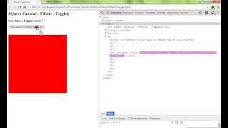 JQUERY EFFECTS TOGGLE METHOD DEMO