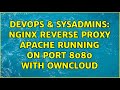 DevOps & SysAdmins: NGINX reverse proxy Apache running on port 8080 with owncloud