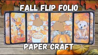 Fall Flip Folio! Paper Craft Art Journal and Scrapbooking