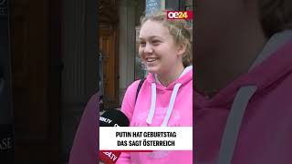 Putin wird 70: Das sagt Österreich 🇷🇺 #shorts