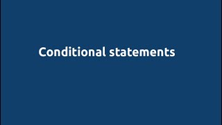 Python for Engineers: Module 2, Part 5. Conditional statements