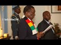 Mnangagwa Swears In Commissioners At The State House.