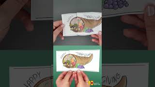 Cornucopia Thanksgiving Printable Card