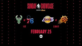 NBA on ABC: Saturday Primetime/Sunday Showcase February Promo