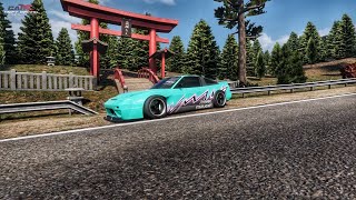 Just huck it! - 180sx Ebisu jump drift CarX drift racing