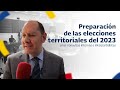 Preparación de las elecciones territoriales del 2023 y las consultas internas e interpartidistas