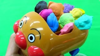 アンパンマン おもちゃアニメ アンパン号に乗せて カラフルキャラクターねんど ぐみ型 Anpanman Colorful Clay Toys