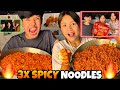 🔥 Behind the Spice 🌶: Creating the Ultimate 3X Spicy Noodle Challenge! 🍜😱