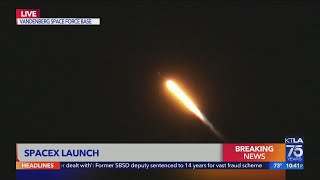 SpaceX successfully launches Starlink satellites from Vandenberg Space Force Base