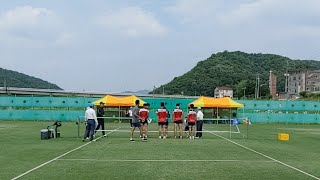 제1회 안동 하회탈배 초청 족구대회 40대부 준결승 울산KONA vs이천SWC