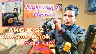 Unboxing \u0026 Review AKG K-92 Headphone (Garo)