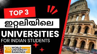 Top 3 Universities in Rome Italy | ഏറ്റവും മിക്കച്ച English Universities in Rome #johniewalks #italy