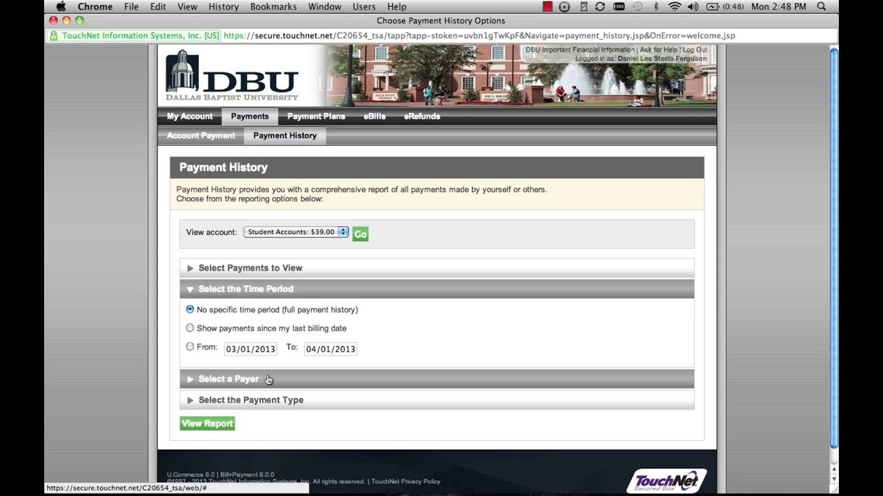 NEW! DBU Online Student Account Center - YouTube