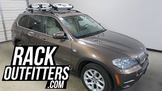 BMW X5 with Thule 864XT Trail Roof Top Cargo Gear Luggage Basket