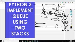 Queue with two stacks Python 3