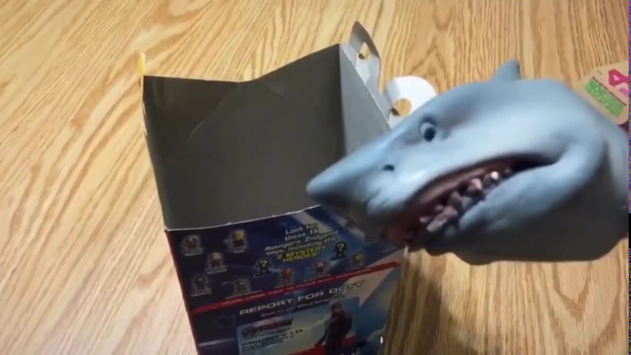 Shark Puppets Brother Gets A Happy Meal - YouTube