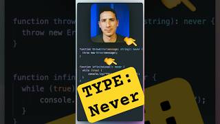 "Never" type in TypeScript #typescripttutorial #typescript #coding #programming