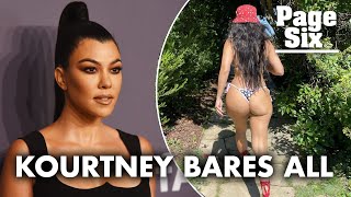 Kourtney Kardashian praised for unedited bikini photo | Page Six Celebrity News