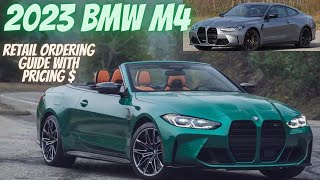 2023 BMW M4 Retail Ordering Guide with Pricing!