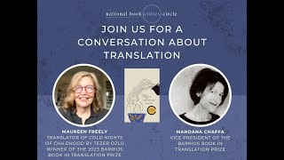 A Conversation about Translation with Maureen Freely and Mandana Chaffa