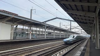 E956形 ALFA-X 古川駅高速通過！ホームの高さ視点ver.