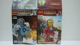 Decool Lego Bootleg Iron Man Mk 1 and Mk 4 set 0162 0168 review