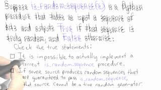 Randomness - Applied Cryptography