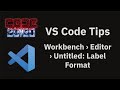 VS Code tips — The 