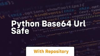 python base64 url safe