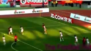 Liaoning score quick set piece as keeper caught drinking on the job