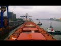 ship navigating through ghent terneuzen canal canal transit timelapse port of ghent