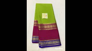 Pure Crepe Mysore Silk Saree