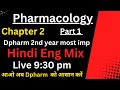 Pharmacology most imp Questions Chapter 2 || Peripheral Nervous system in hindi