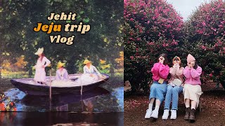 Eng_sub✎Vlog│정신없는 막날🍊제주도 서귀포 우정 여행 브이로그✈️│열심히 먹고 🖼️전시회 관람\u0026🎁선물구매│으뜨미 우럭튀김│동백포레스트│짱구분식│아르떼뮤지엄│올레시장