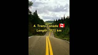 TOP 10 Longest Road in the World 🌍#shorts #top10 #viral ||Worldtop||