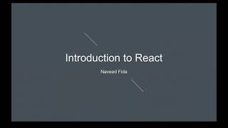 Intro to React - Part 1 of 2 - Launch School Tech Talks