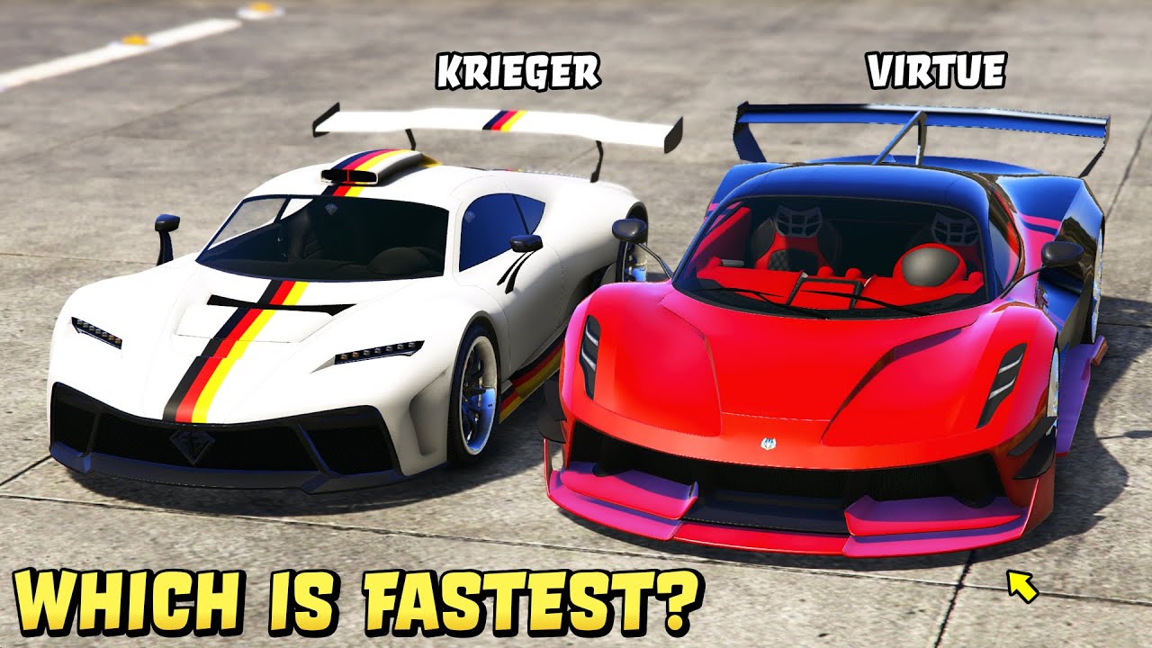 GTA ONLINE - OCELOT VIRTUE Vs KRIEGER - Which Is Fastest? - YouTube