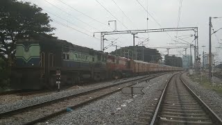 Rare ! KJM + ERS Alco with Salem Passenger ! - Indian Railways